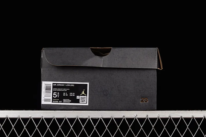 All categories Air Jordan Jordan series basketball shoes Air Jordan 1 Low Z version Air Jordan 1 Low AJ1 Joe 1 new white and red low-level basketball shoes 553560-607